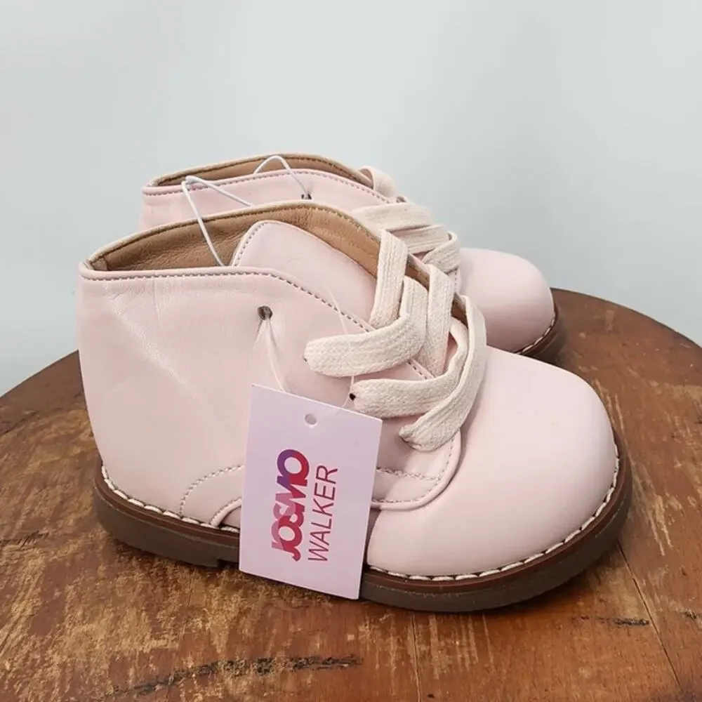 New NWT Josmo Baby Walker Pink With Brown Size‎ 7 Toddler